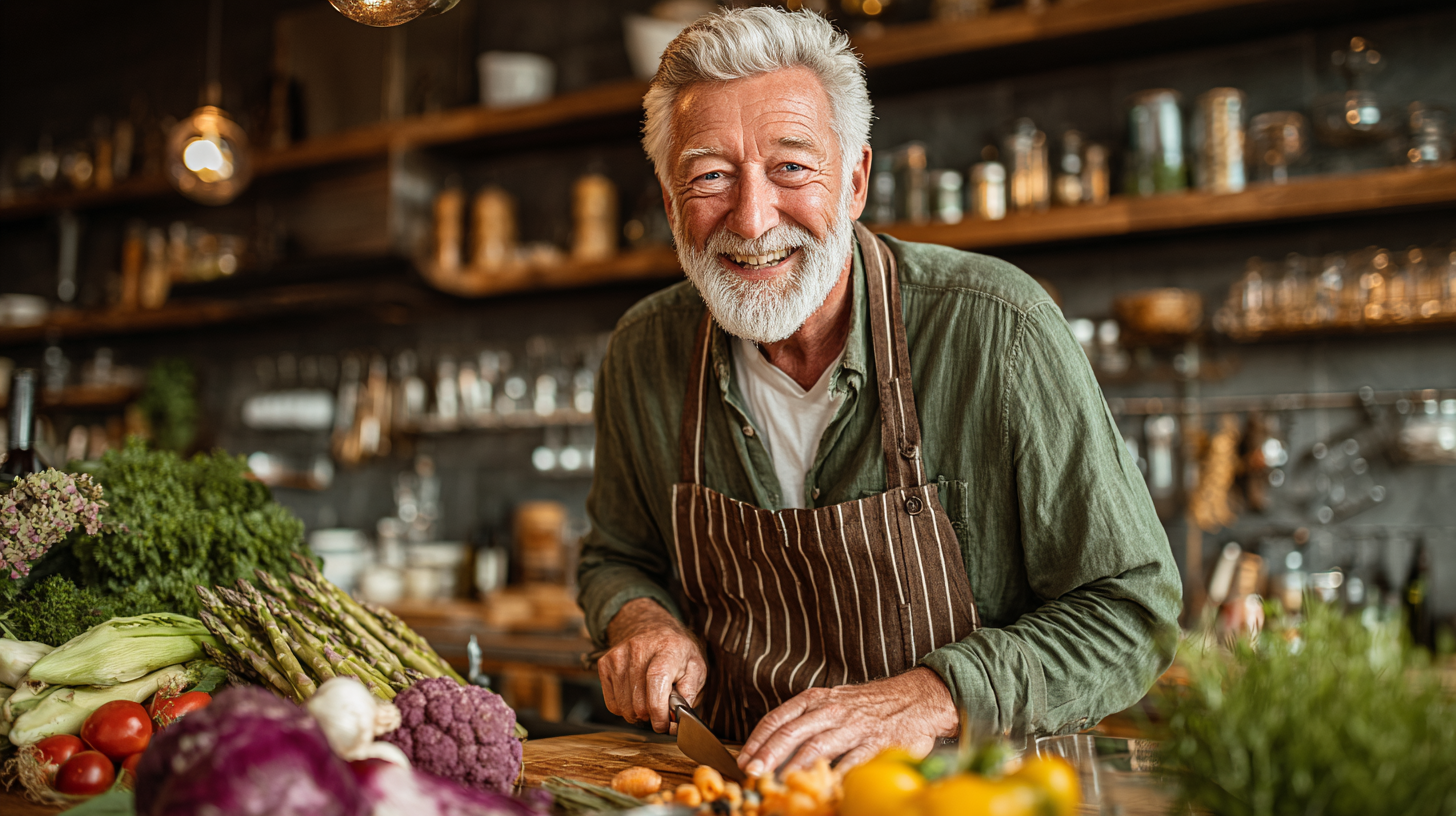 Természetes alapanyagok asztalon